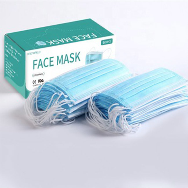 Anti Virus Non Woven Face Mask Three Layers Disposable Medical Face Mask