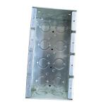 2 5 Gang Mansory Steel Conduit Box Zinc Plated Universal Knockouts 1/2" 3/4"