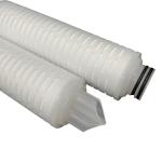 85C/30min Flowing Hot Water Sterilization Pleated Filter Cartridge For Oil
