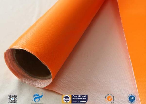 One Side Orange Fire Blanket silicone coated fiberglass cloth 500GSM 0.5mm