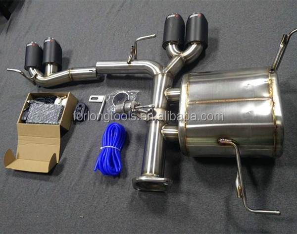 Stainless Steel 304 BMW 320i E90 Exhaust System Tail Part Refitted to M3 with Valve Control and Exhaust Pipe