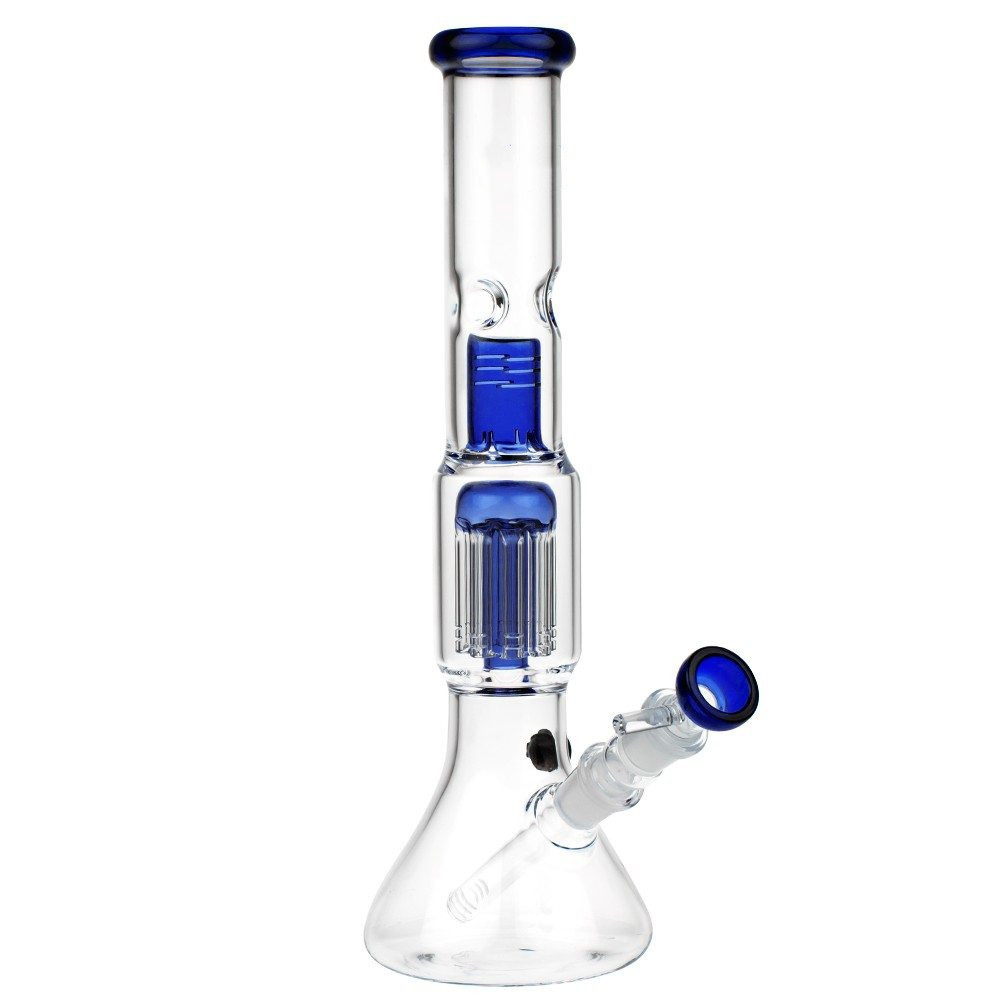 Stock Supply 12" Honeycomb Percolator Glass Bongs For Smoking