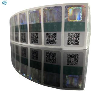 Wholesale Features Strong Glue And Waterproof Adhesive anti fake Stickers Thickness 25/50microns from china suppliers
