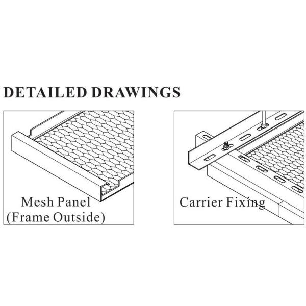 Architectural Suspended Metals Materials for Building 24 x 48 Well Ventilated Acoustic Ceiling Products
