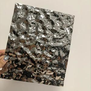 Wholesale Designer’s Choice Silver Mirror Water Ripple Stainless Steel Sheet for Interior Decorator from china suppliers