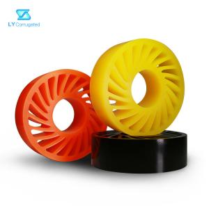 Wholesale TUV Corrugated Machine Parts pu coated wheels 330mmx220mmx70mm from china suppliers