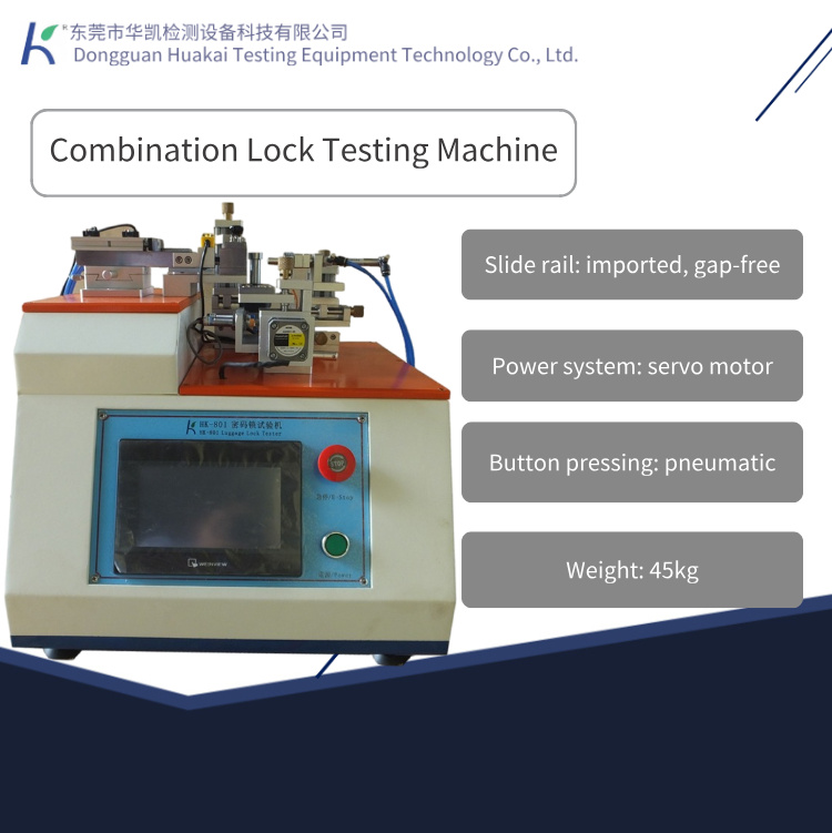Touch-Screen Controlled Luggage Combination Lock Tester Code Error and Error Probability Testing Equipment for Combination Locks