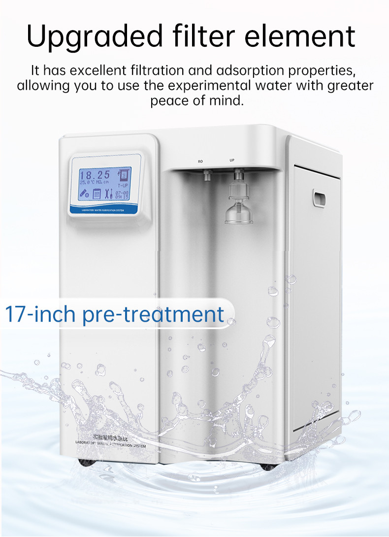 Classic Model XUD-40L 40L/H Secondary Water Laboratory Grade Ultra Pure Water Equipment Type I Water
