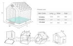 Large Plastic Dog House Outdoor Indoor Doghouse Puppy Shelter Water Resistant