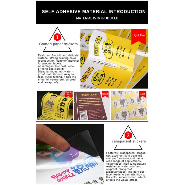 Manufacturers Custom Private Brand Name Printing Logo Adhesive Roll Labels Stickers for Packaging