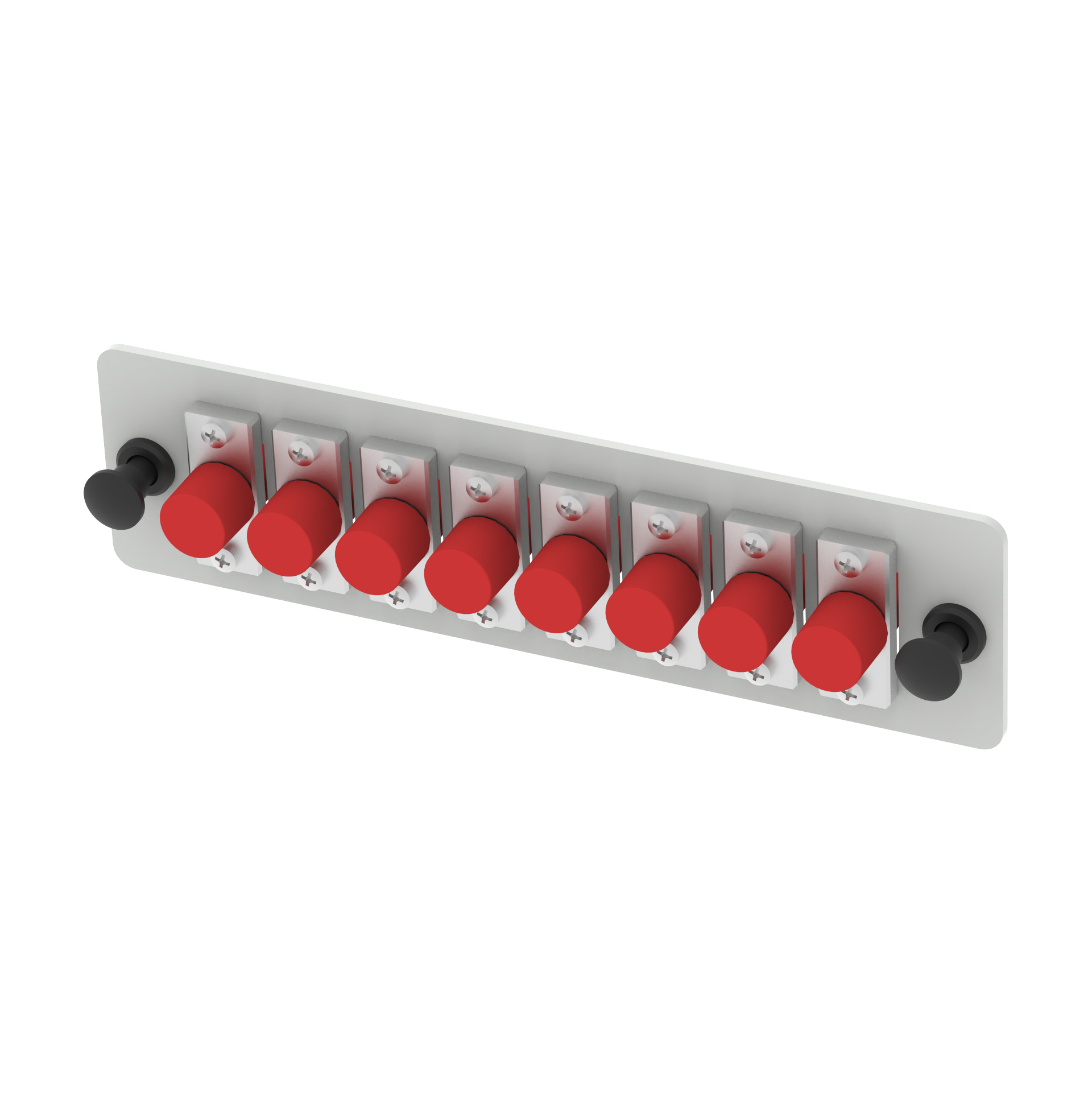 Gray 24 Port FC Type 1U Optic Fiber Distribution Patchpanel for FTTX in Data Center