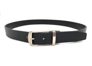 Wholesale Reversible Buckle Mens Genuine Leather Dress Belt / Thick Black Belt For Dress from china suppliers