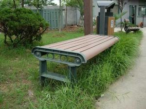 Wholesale Anti - Deformation Outdoor Wood Bench , High Impact Resistant Wooden Park Bench from china suppliers