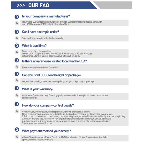 150LM/W LED UFO High Bay Light 100W-240W IP65 for Warehouse