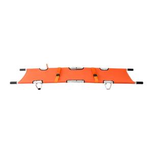 Wholesale 208CM Medical Equipment Portable Ambulance Double Folding Stretcher 4.7KG from china suppliers