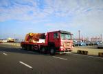 Heavy Duty Truck Mounted Telescopic Crane , Truck Bed Mounted Crane Folded Boom