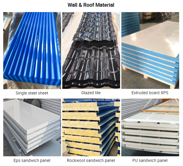 Modern Prefabricated Modular Steel Warehouse Industrial Building With Sandwich Panel Cladding