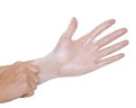 Clear Color Disposable Powder Free Vinyl Gloves For Food Processing