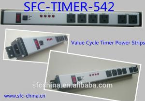 Wholesale Value Cycle Timer Electrical Outlet , Metal Power Strip With Timer / On Off Switch from china suppliers