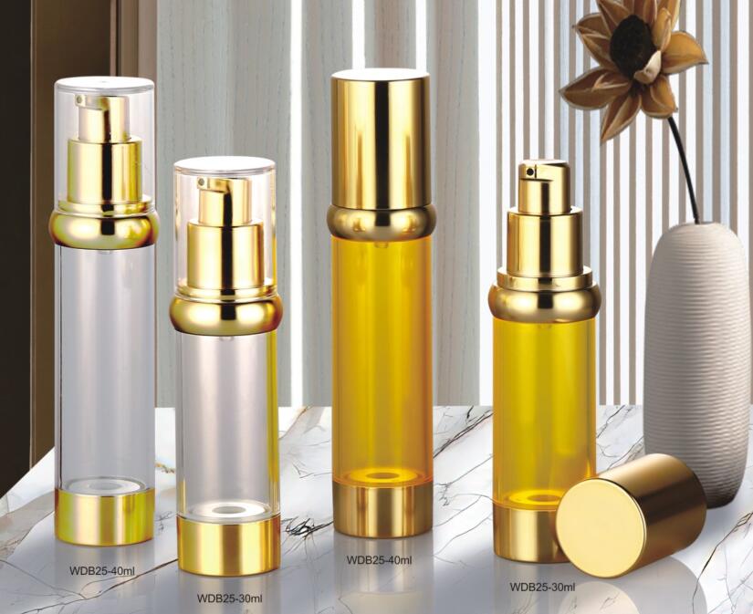 AS Collar Material Cosmetic Packaging 30ml 40ml Airless Bottle for Cosmetic Needs