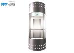 Panoramic Glass Building Lift Design Car Cover Steel Plate Spraying With