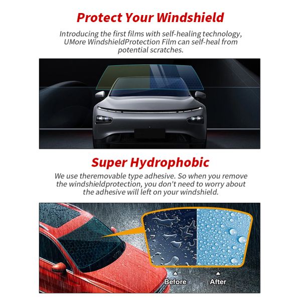 Solar Auto Windshield Protection Film Explosion Proof TPU Windshield PPF Film UV Proof