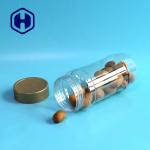 1000ml PET Jar Bottle Gold Screw Top Round Snacks Coffee Beans Transparent