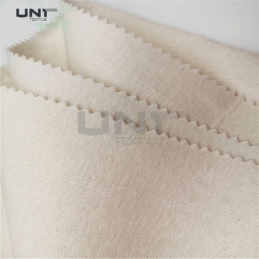Polyester Tie Interlining Dyed Woven Fabric Double Side Brushed For Men Necktie