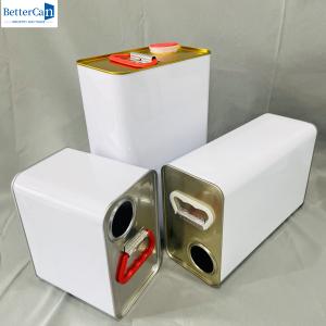 Wholesale Round 4 Liter Plain Lever Lids 1 Gallon Paint Bucket Tin Packaging from china suppliers