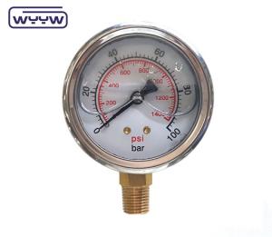 Wholesale 63mm 0-10bar 150 Psi Pressure Gauge Manometer For Excavator from china suppliers