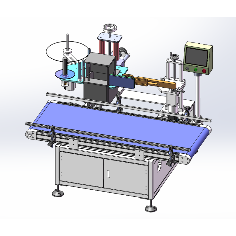 50pcs/Min Packaging Label Printing Machine For Rectangular Round Container
