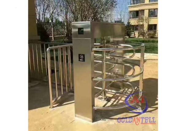 waterproof outdoor biometric electromagnetic entry access turnstile waist gate ,