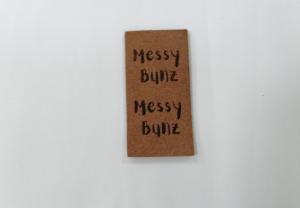 Wholesale Suede Microfiber PU Leather Label Washable With Embossed Logo from china suppliers