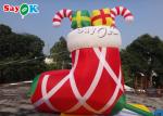 Commercial Red 210D Inflatable Stocking Socks With Candy