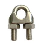 DIN 741 Drop Forged Stainless Steel Wire Rope Clamp For Cable End Connections