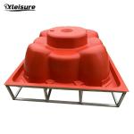 unique design square gel-coat spa hot tub mold (male mold) 8-person party spa