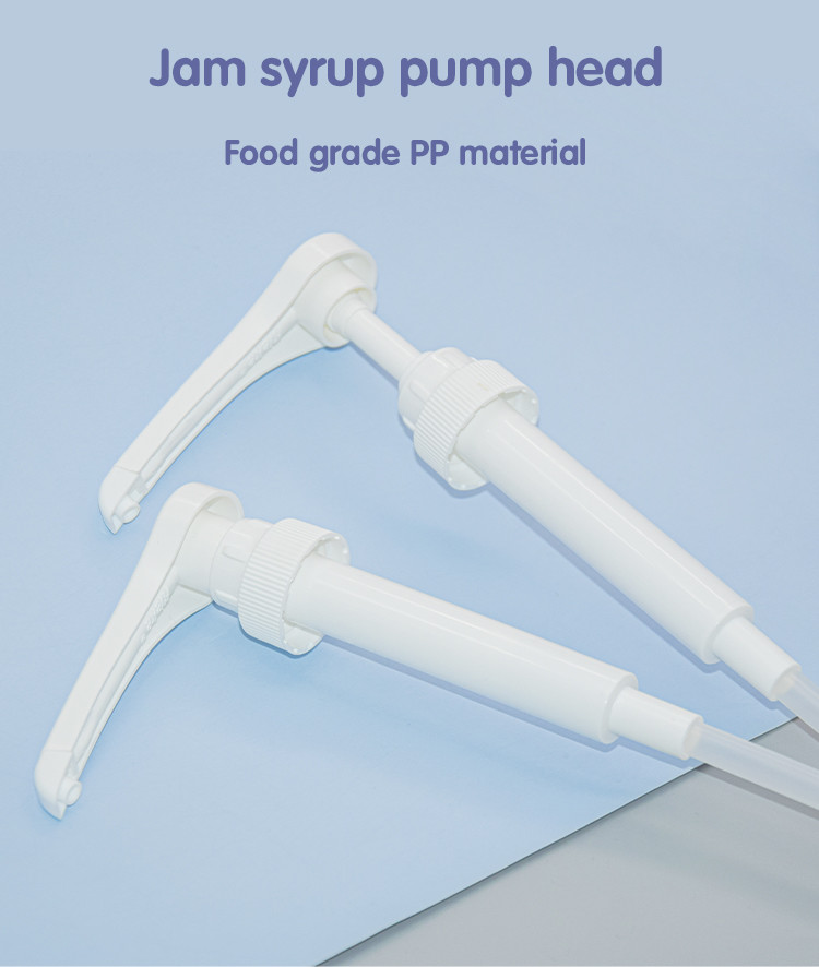 Narrow Head 28-400 Closure Syrup Pump Dispenser 5ml 8ml 10ml dosage Food grade pP Plastic Sauce Pump