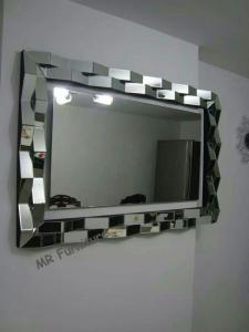 Wholesale Multi Facet Frame Decorative Wall Mirrors For Bedroom Color Optional from china suppliers