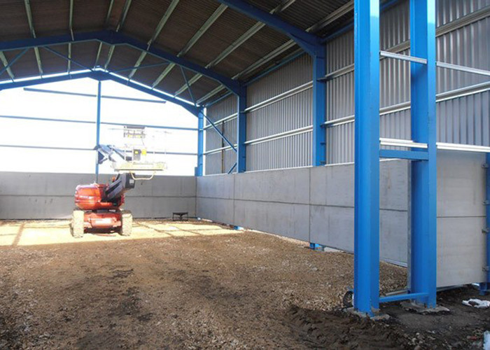 Agricultural Steel Prefabricated Buildings For 1000t Grain Storage
