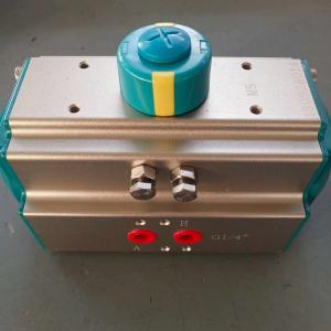 Wholesale AT double acting pneumatic actuators RAL5021 colour quarter-turn pneumatic actuator from china suppliers