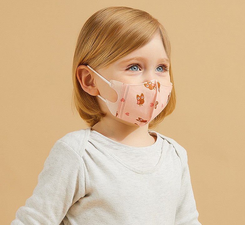 SJ Manufacturers Supply High Quality Kids Disposable Face Masks Mascherine Bimbi Kids 3D Medical Mask OEM Wholesale