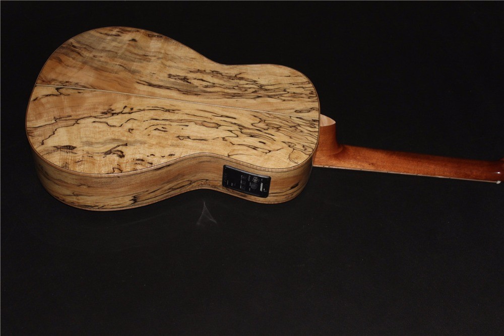 Custom All Solid Sapele Wood Ooo15s Body Style Acoustic Electric Guitar