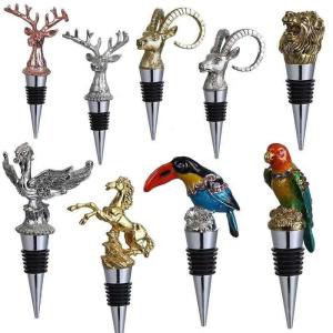 Wholesale Custom Logo Red Wine Bottle Stopper With Zinc Alloy Stainless Steel Material from china suppliers