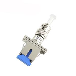 Wholesale Hybrid Single Mode Fiber Optic Adapter Black SC Female To ST Male sc fiber optic adapter from china suppliers