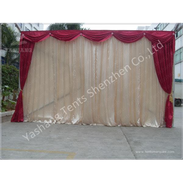 Replacement Tent Parts Decorative Lining Satin Cloth / Trevira CS Material