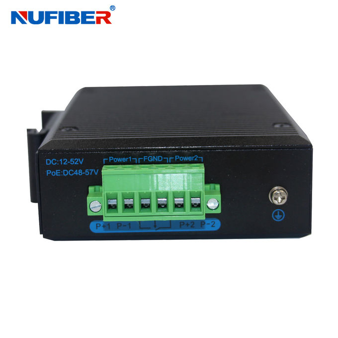 10/100M Industrial Fiber Media Converter SM Dual Fiber SC 20km 1310nm with Din-rail Mount for Harsh Outdoor Applications
