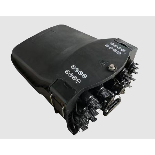 16 Core Black Outdoor Fiber Optic Distribution Box With 16 Pcs SC Adapter