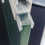 Co Extruded PVC Weather Stripping 10mm Glass Door Strip waterproof