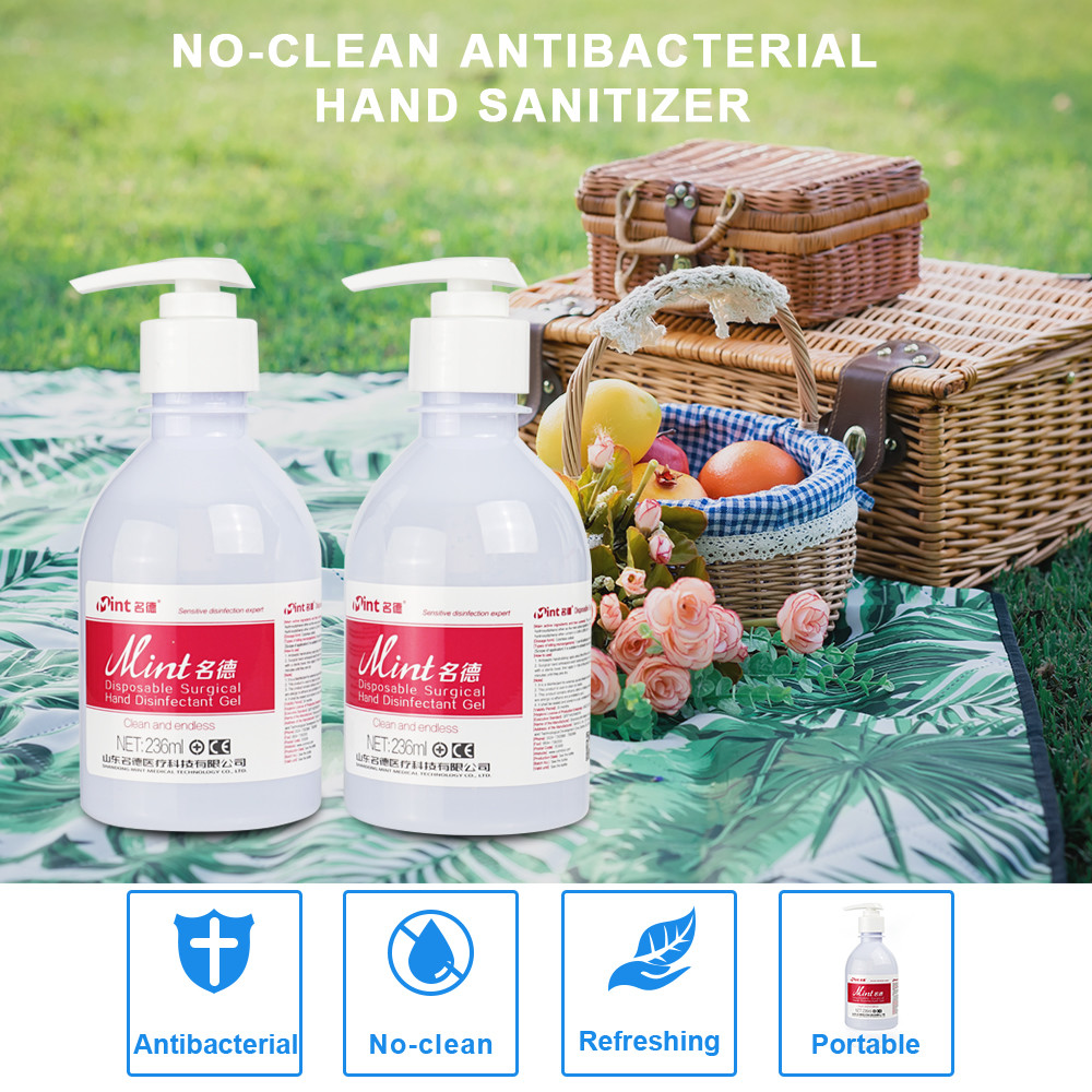Antibacterial Waterless Hand Cleaner Gel , 60% Alcohol Instant Hand Gel