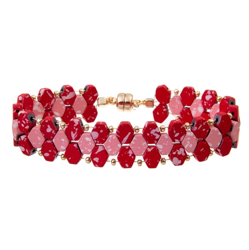 Hand Crafted Woven Colorful Enamel Beads Bracelets Friendship Affordable